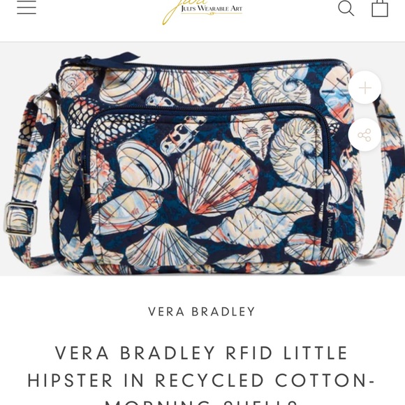 Vera Bradley Bags Vera Bradley Seashell Small Bag Measurements In